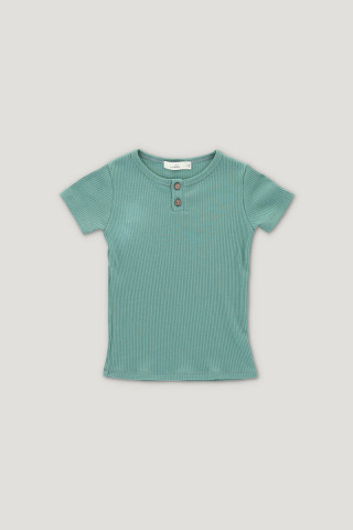 ARTUR ribbed tee mineral 