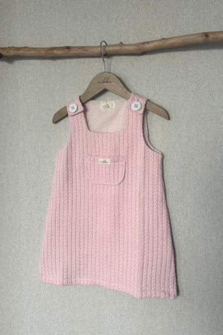 BRAID cotton pink dress 