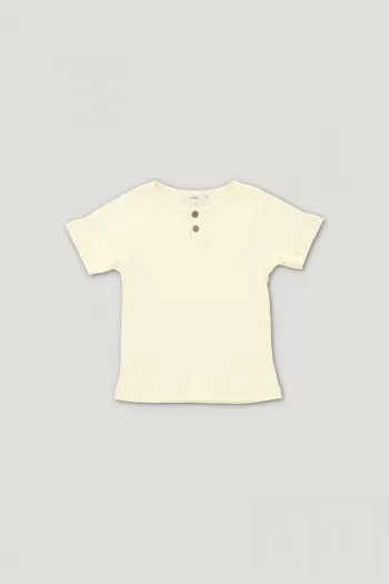 ARTUR ribbed tee vanilla 