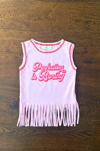 FRINGE majica sa resama PINK 