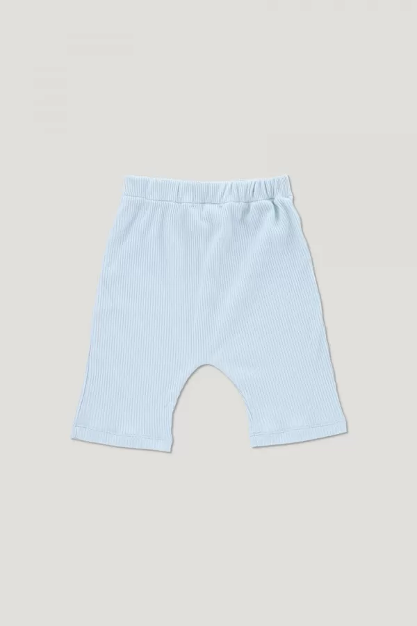 ARCHIE ribbed shorts light blue 