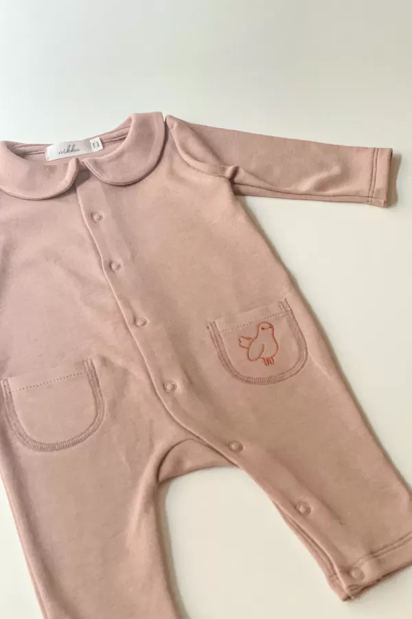 ELA SLEEPSUIT powder rose 