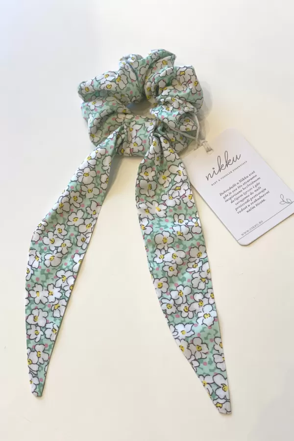 SCRUNCHIE daisy čipka 