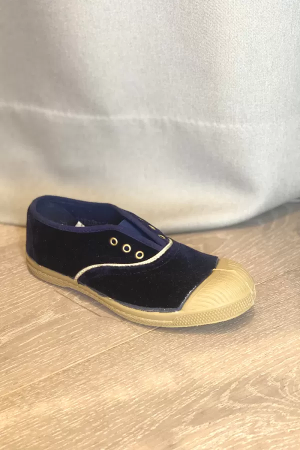 BENSIMON kids NAVY VELVET snickers 