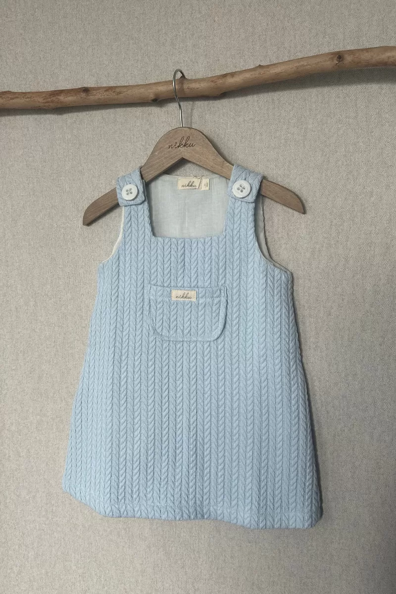 BRAID cotton blue dress 