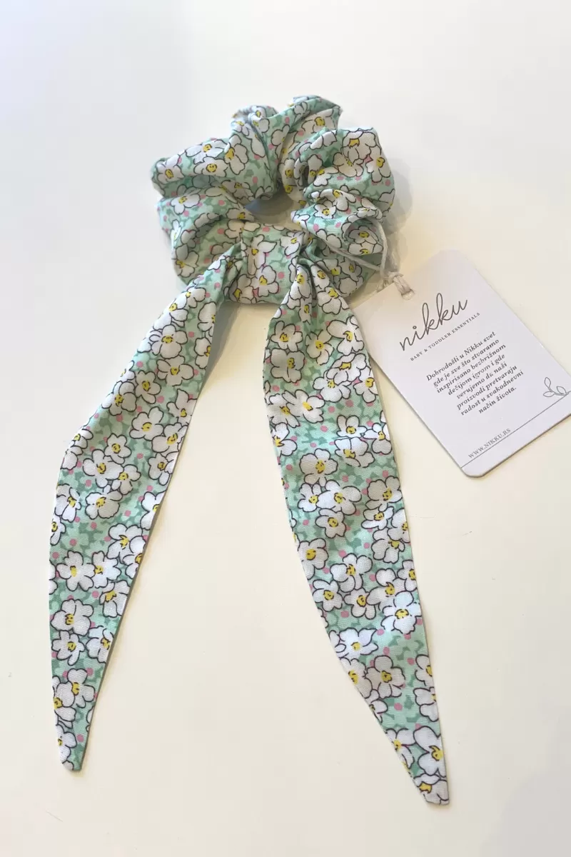 SCRUNCHIE daisy čipka 