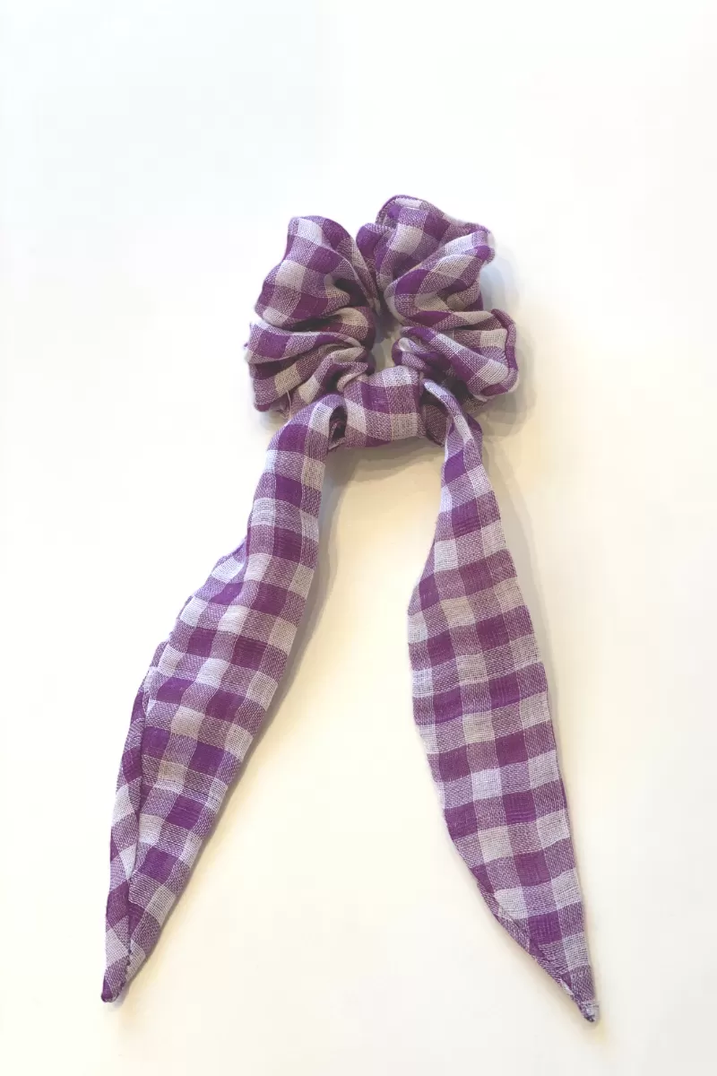 SCRUNCHIE violeta bow 