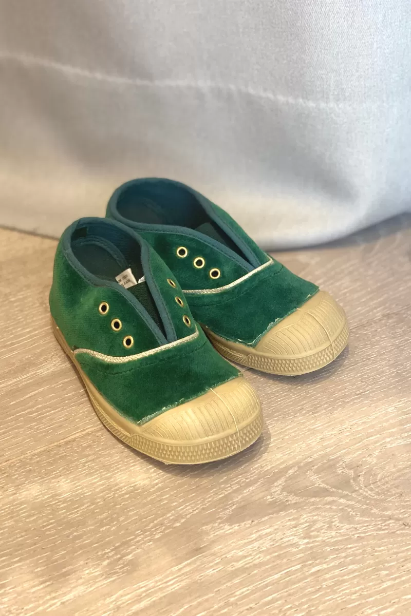 BENSIMON kids GREEN VELVET patike 