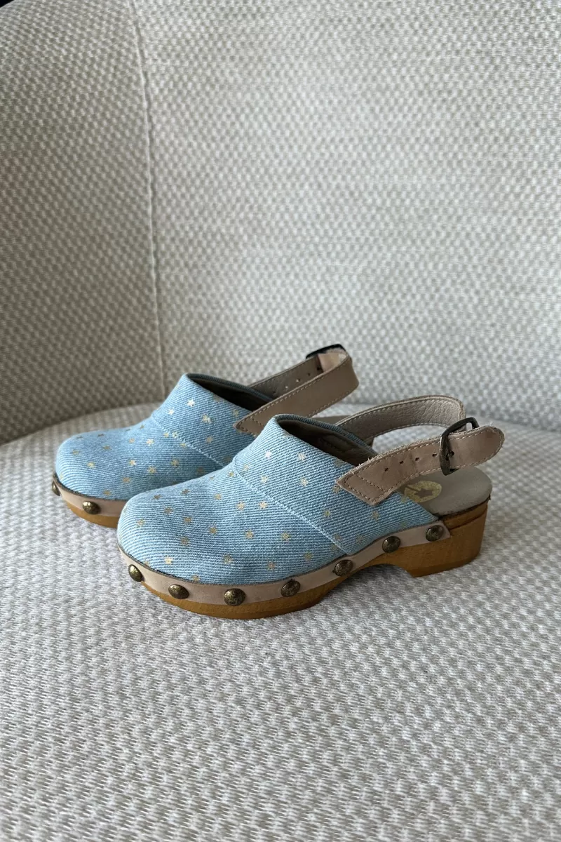 LMDI leather clogs STARS 